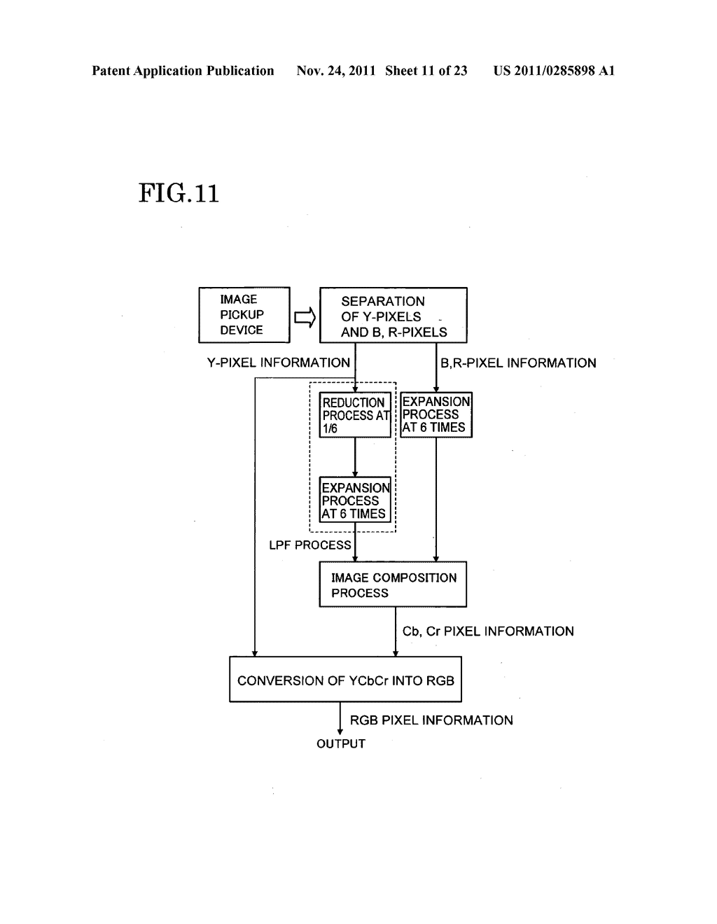 IMAGING ELEMENT AND IMAGING APPARATUS USING THE SAME - diagram, schematic, and image 12