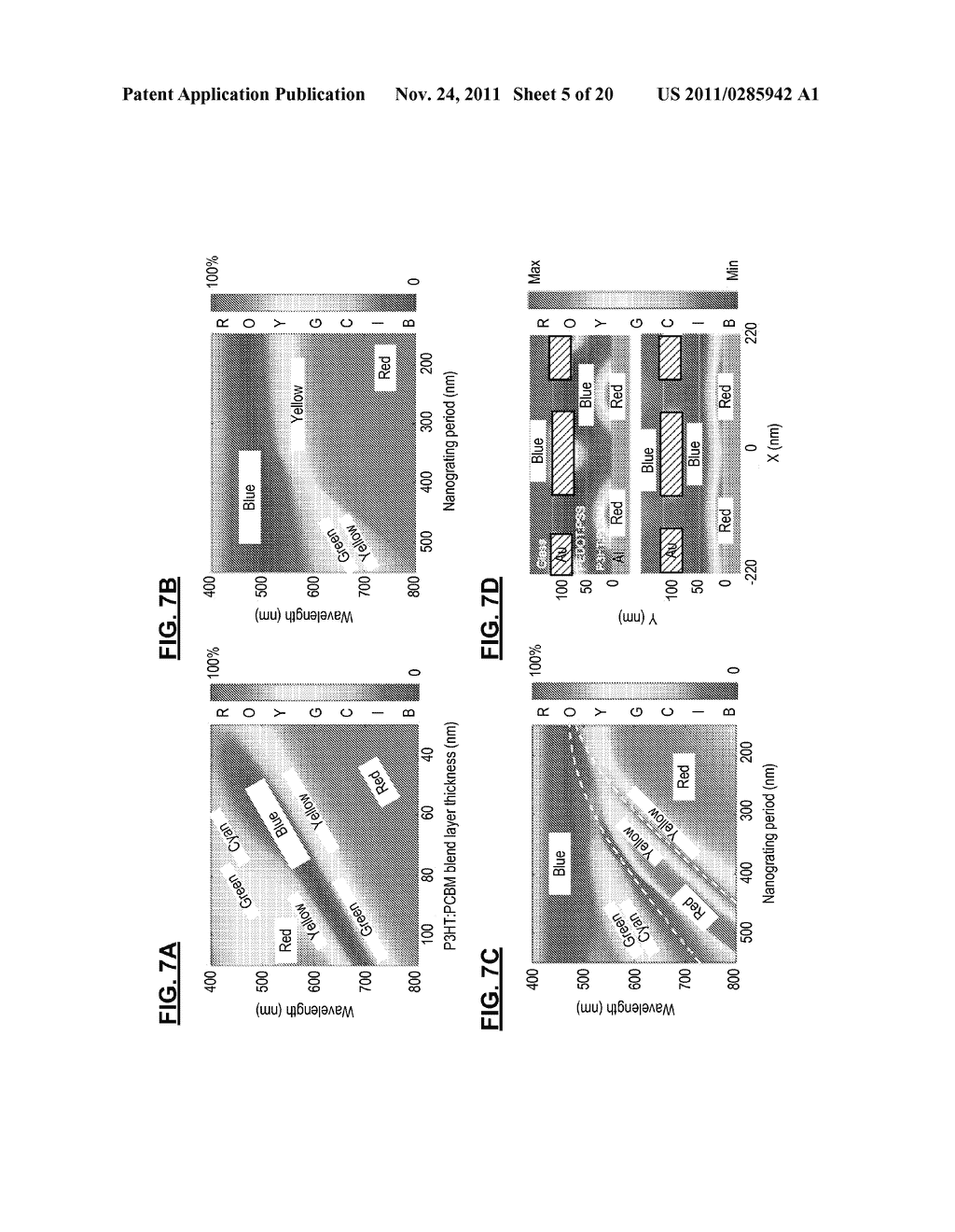 DISPLAY DEVICE HAVING PLASMONIC COLOR FILTERS AND PHOTOVOLTAIC     CAPABILITIES - diagram, schematic, and image 06