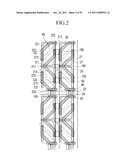 LIQUID CRYSTAL DISPLAY INCLUDING A SPACER ELEMENT AND METHOD FOR     FABRICATING THE SAME diagram and image