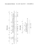 LIQUID CRYSTAL DISPLAY INCLUDING A SPACER ELEMENT AND METHOD FOR     FABRICATING THE SAME diagram and image