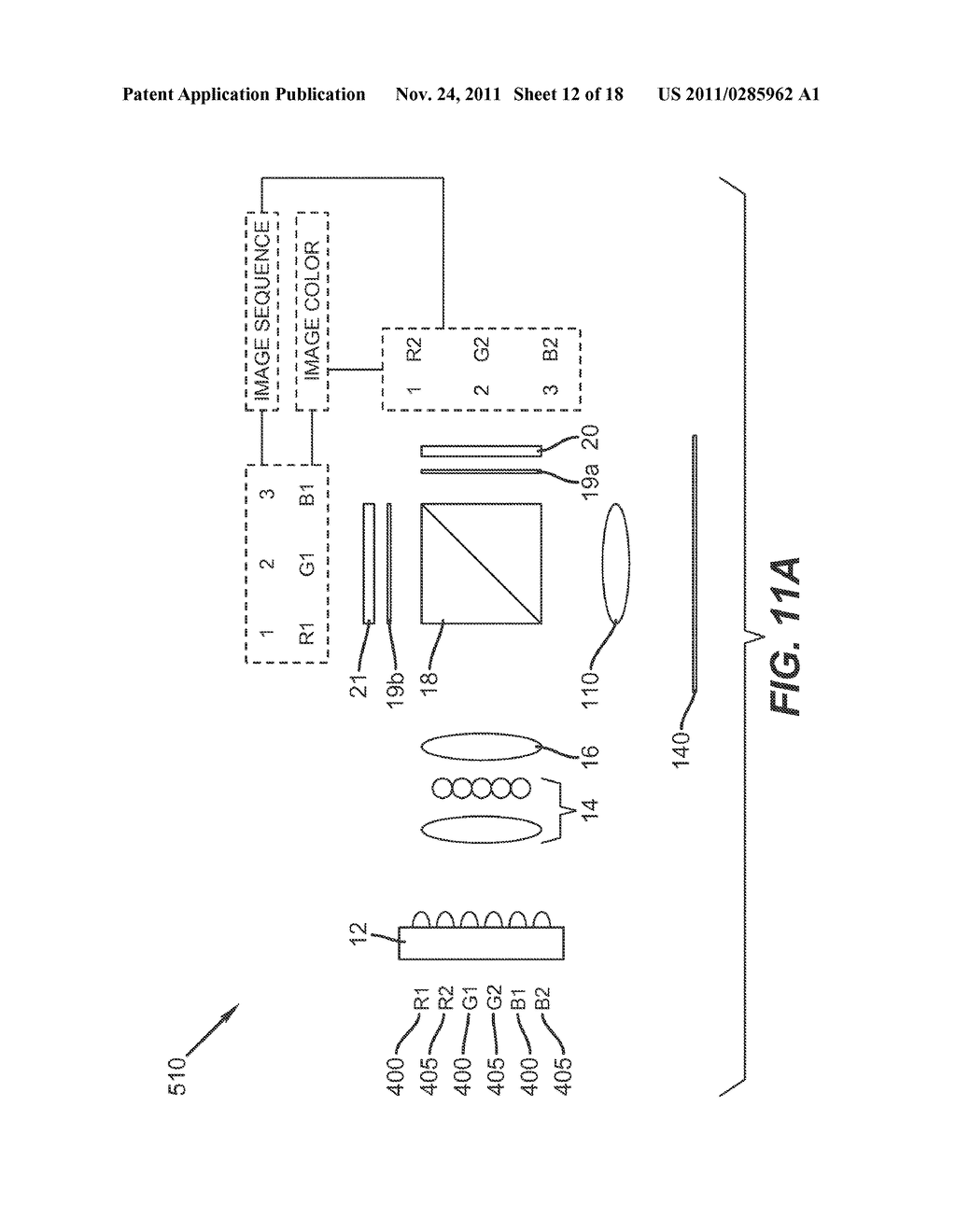 2D/3D SWITCHABLE COLOR DISPLAY APPARATUS WITH NARROW BAND EMITTERS - diagram, schematic, and image 13