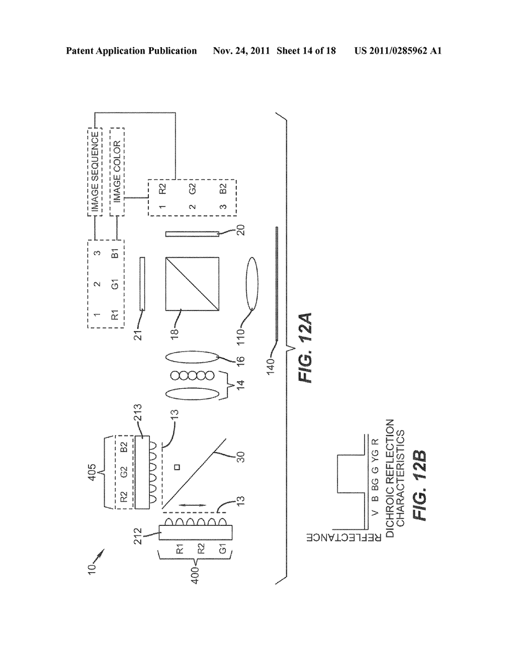 2D/3D SWITCHABLE COLOR DISPLAY APPARATUS WITH NARROW BAND EMITTERS - diagram, schematic, and image 15