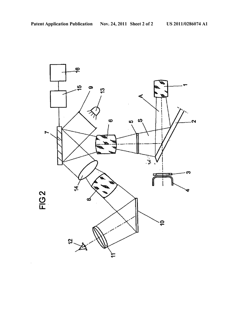 Device for Inserting Information into the Finder Beam Path of a Motion     Picture Camera - diagram, schematic, and image 03