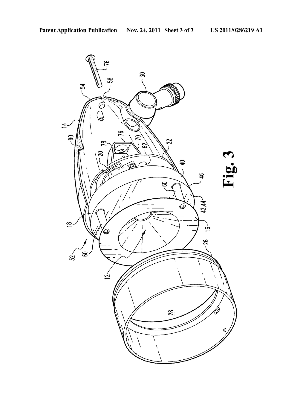 LED Housing with Heat Transfer Sink - diagram, schematic, and image 04