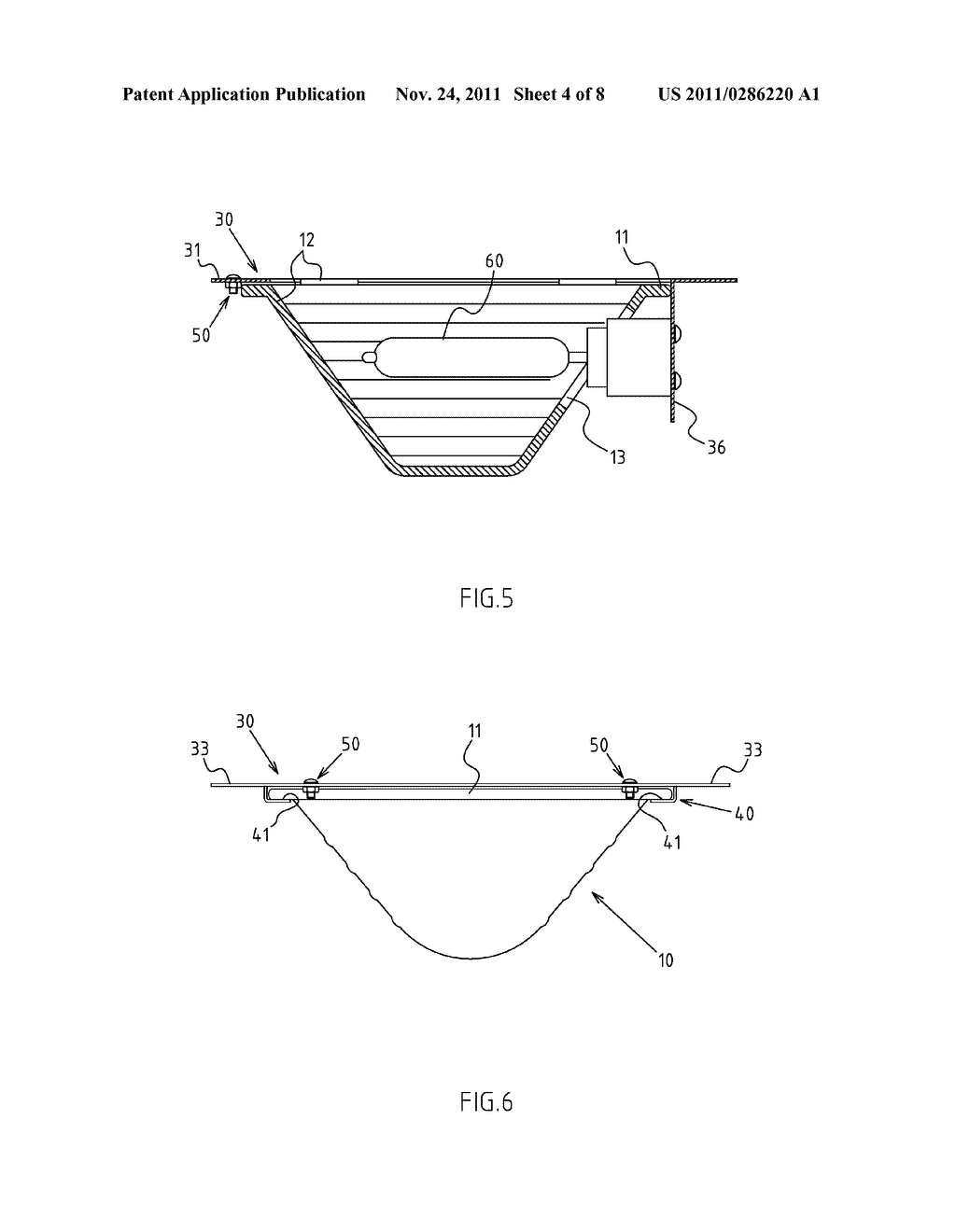 EMBEDDED SLIDING ASSEMBLY AND POSITIONING STRUCTURE OF A LAMP REFLECTOR - diagram, schematic, and image 05