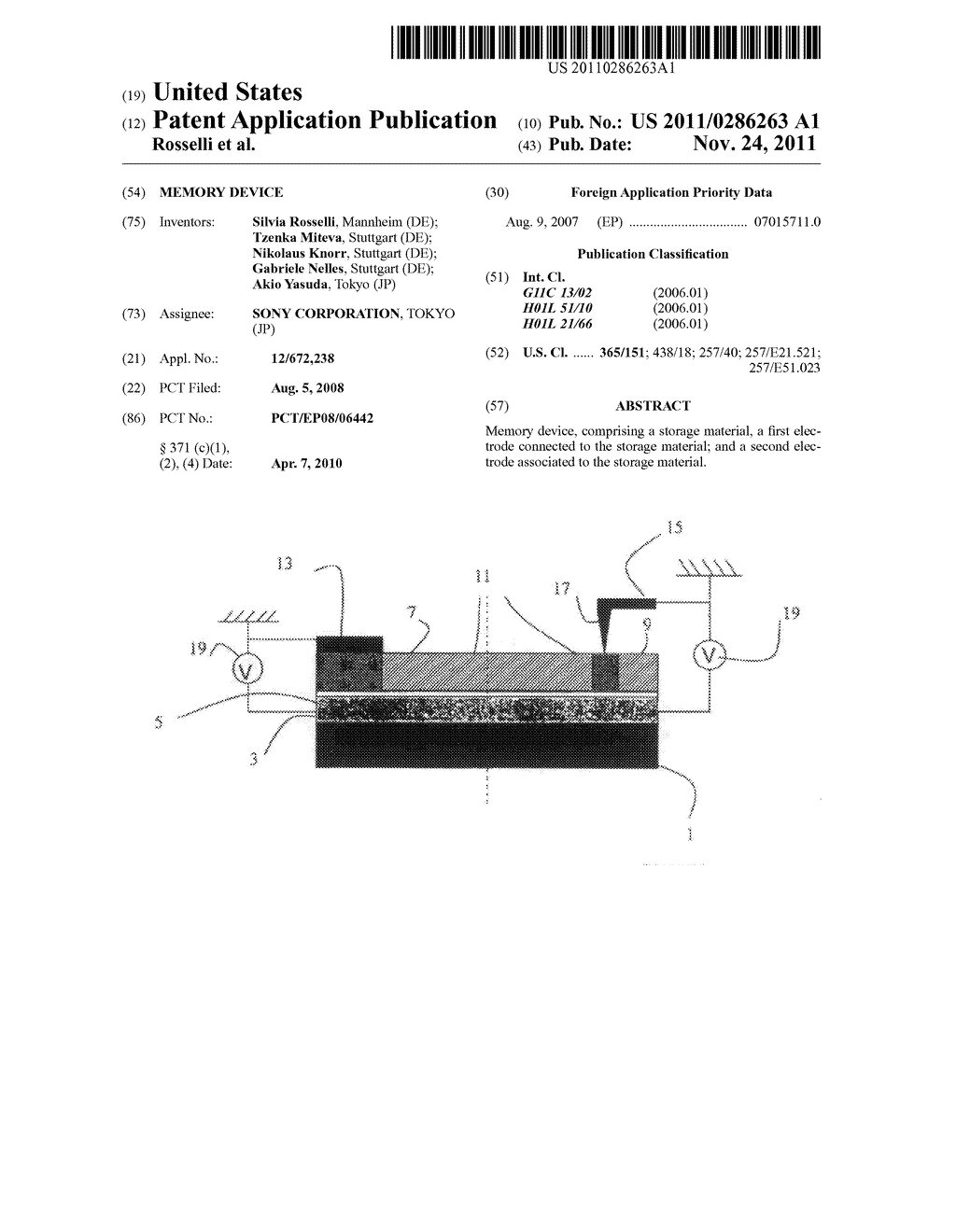 MEMORY DEVICE - diagram, schematic, and image 01