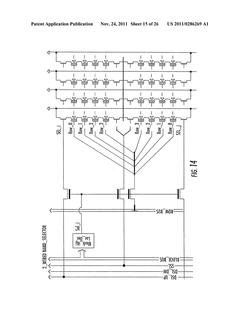 Non-Volatile Electronic Memory Device With NAND Structure Being     Monolithically Integrated On Semiconductor - diagram, schematic, and image 16