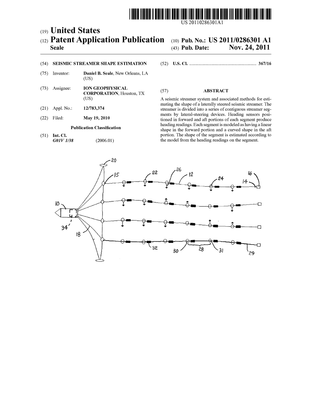 Seismic Streamer Shape Estimation - diagram, schematic, and image 01