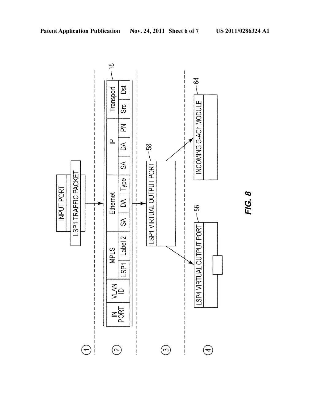 Link Failure Detection and Traffic Redirection in an Openflow Network - diagram, schematic, and image 07