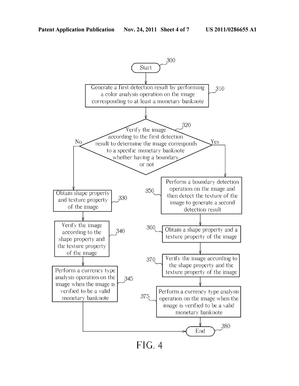 METHOD FOR DETECTING MONETARY BANKNOTE - diagram, schematic, and image 05