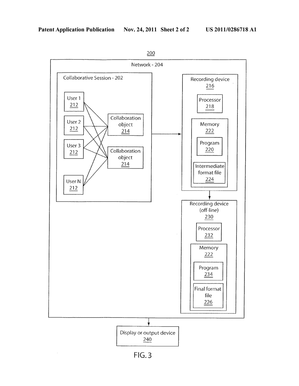 SYSTEM AND METHOD FOR RECORDING COLLABORATIVE INFORMATION - diagram, schematic, and image 03