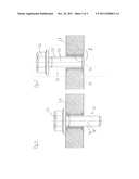 FASTENING MEANS FOR PRE-ASSEMBLY OF A PIN-SHAPED JOINING MEANS IN A     THROUGH-HOLE OF A STRUCTURAL ELEMENT diagram and image