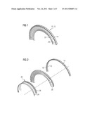 Guide blade arrangement for an axial turbo-machine diagram and image