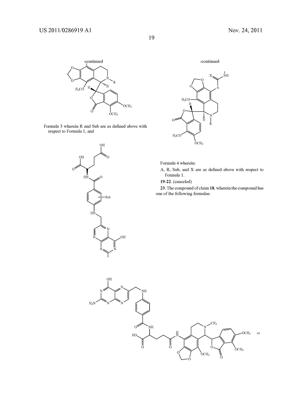 CONJUGATES OF NOSCAPINE AND FOLIC ACID AND THEIR USE IN TREATING CANCER - diagram, schematic, and image 29