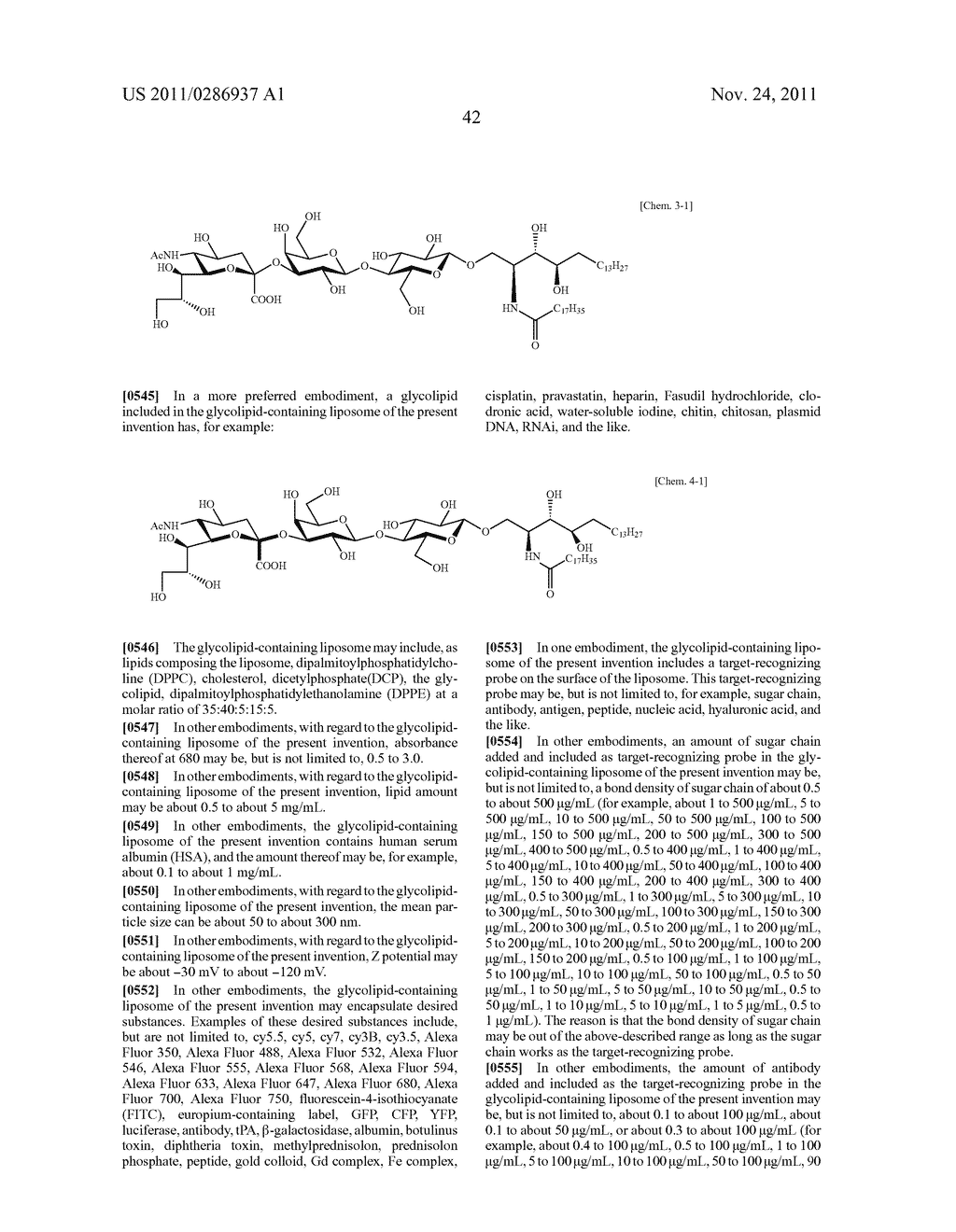 SYNTHETIC GLYCOLIPID-CONTAINING LIPOSOME - diagram, schematic, and image 71