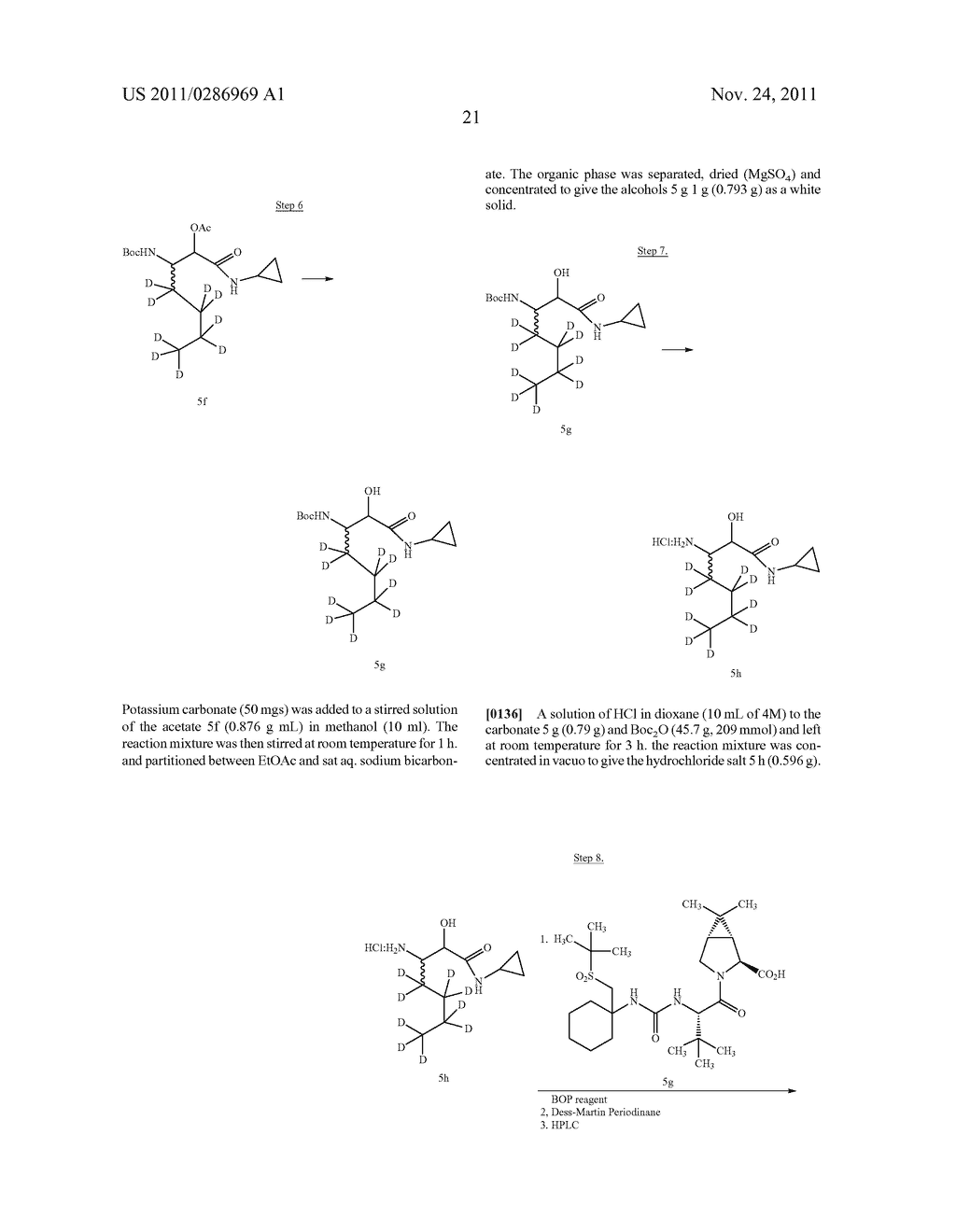 DEUTERATED COMPOUNDS AS HEPATITIS C VIRUS (HCV) INHIBITORS - diagram, schematic, and image 22