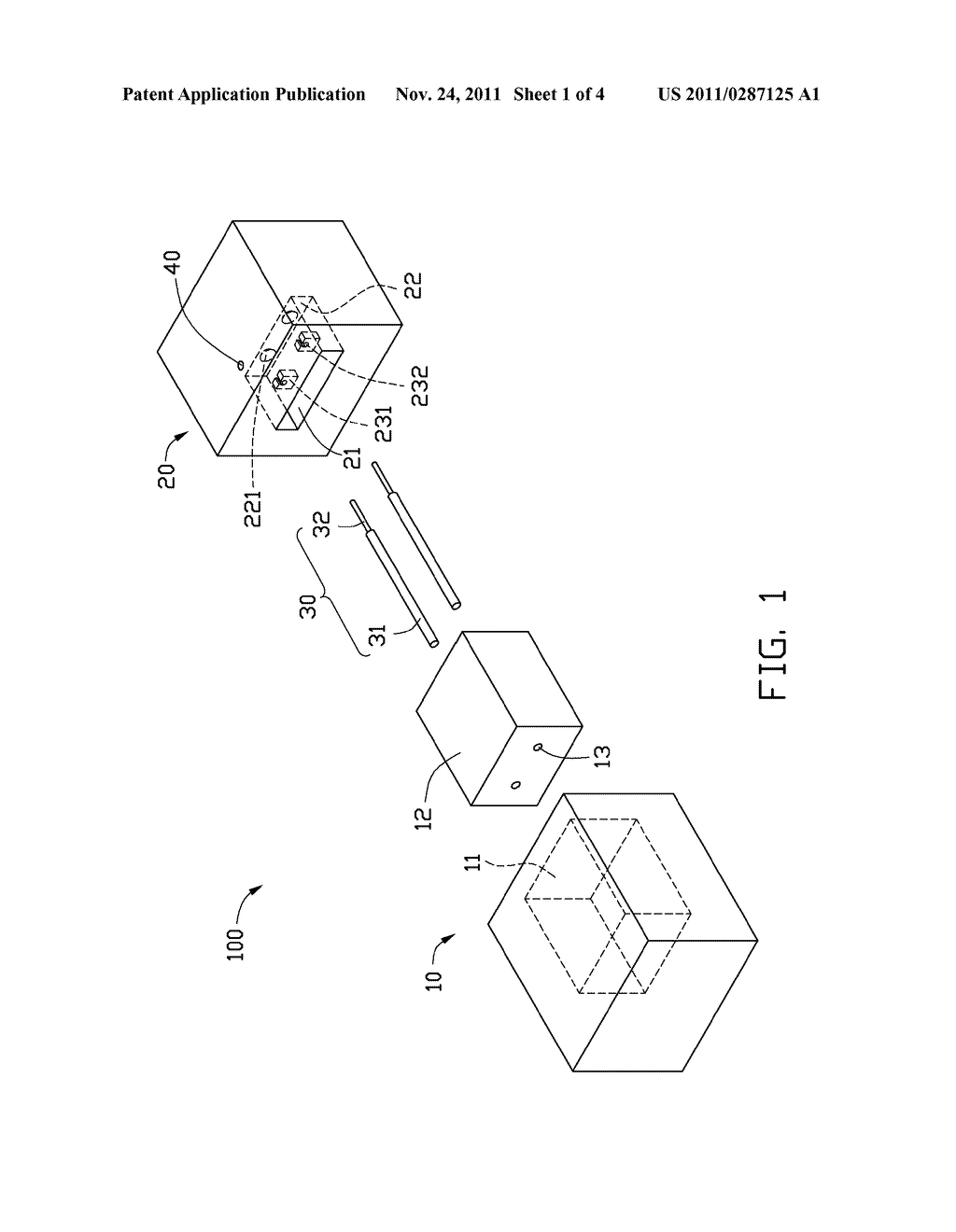 MOLD FOR MOLDING OPTICAL FIBER CONNECTOR - diagram, schematic, and image 02