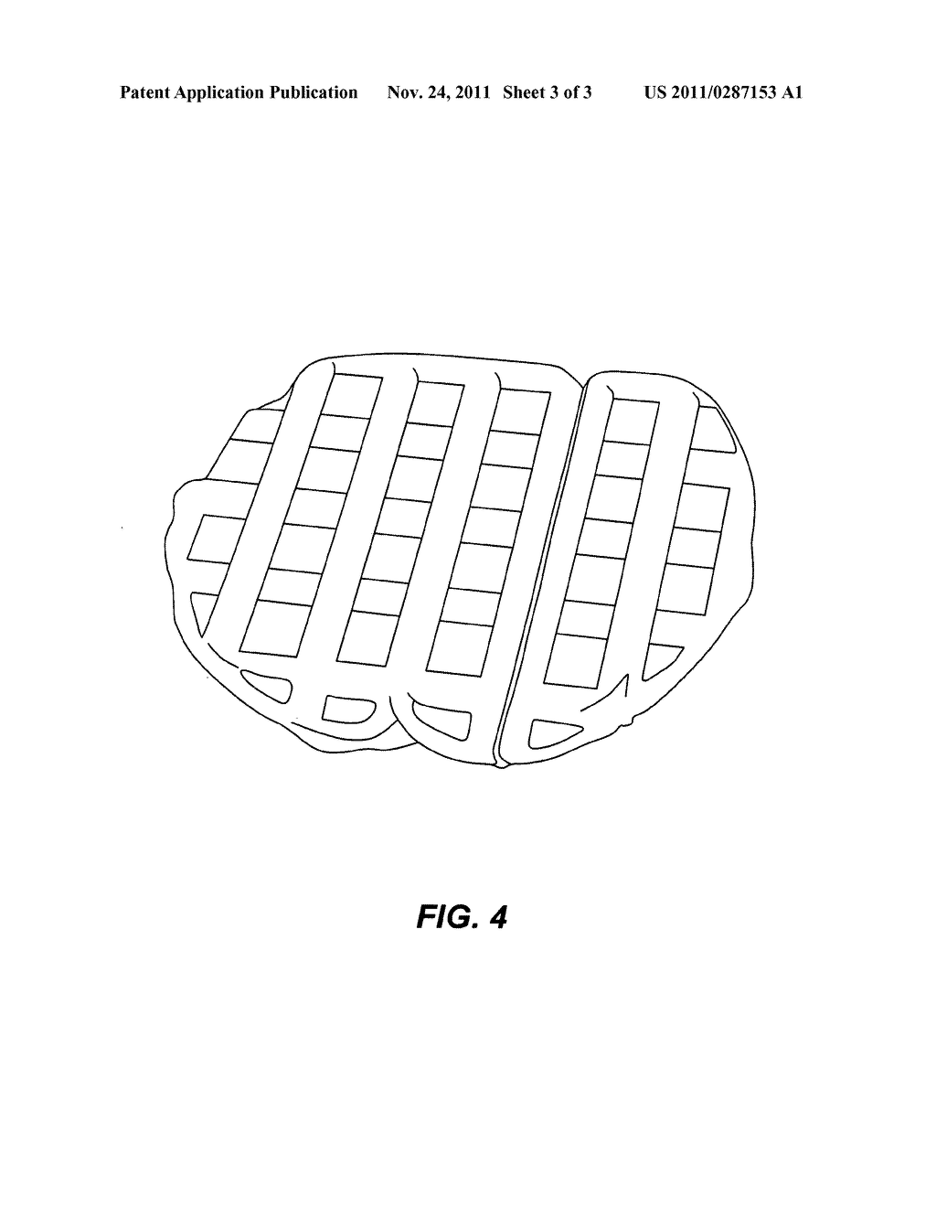 Hot press for creating an ornamental design in already cooked food     products - diagram, schematic, and image 04