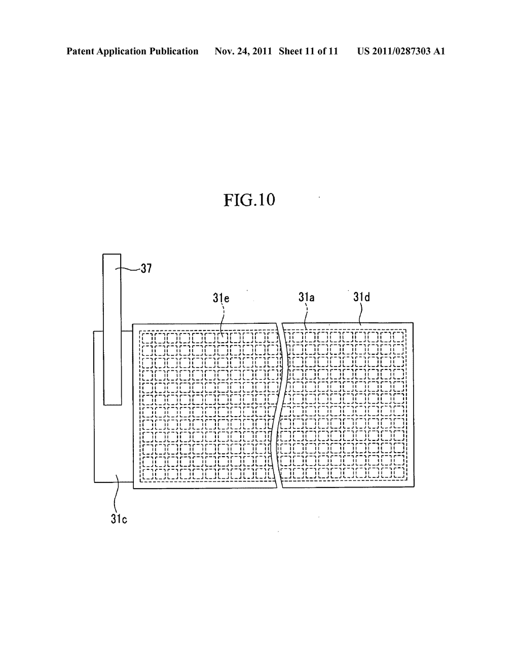 Electrode assembly, rechargeable battery including the same, and method of     manufacturing an electrode thereof - diagram, schematic, and image 12