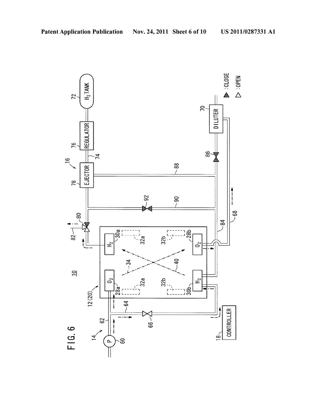 METHOD OF STARTING OPERATION OF SOLID POLYMER ELECTROLYTE FUEL CELL - diagram, schematic, and image 07