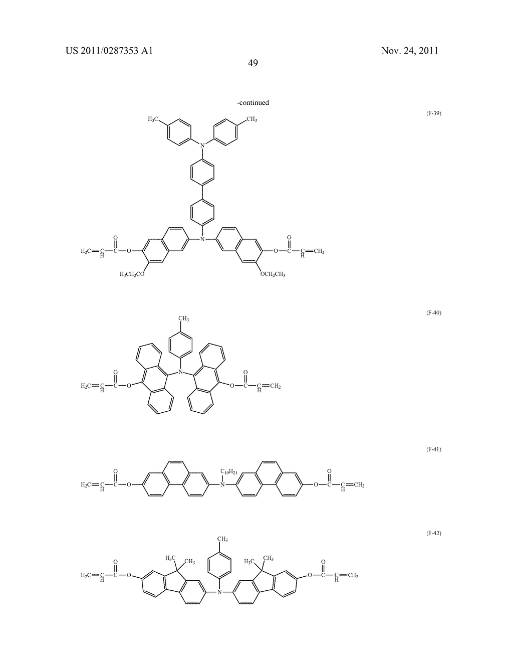 ACRYLIC ESTER COMPOUND AND MANUFACTURING INTERMEDIATE THEREOF, METHOD FOR     MANUFACTURING ACRYLIC ESTER COMPOUND, AND LATENT ELECTROSTATIC IMAGE     BEARING MEMBER, IMAGE FORMING METHOD, IMAGE FORMING APPARATUS AND PROCESS     CARTRIDGE - diagram, schematic, and image 57