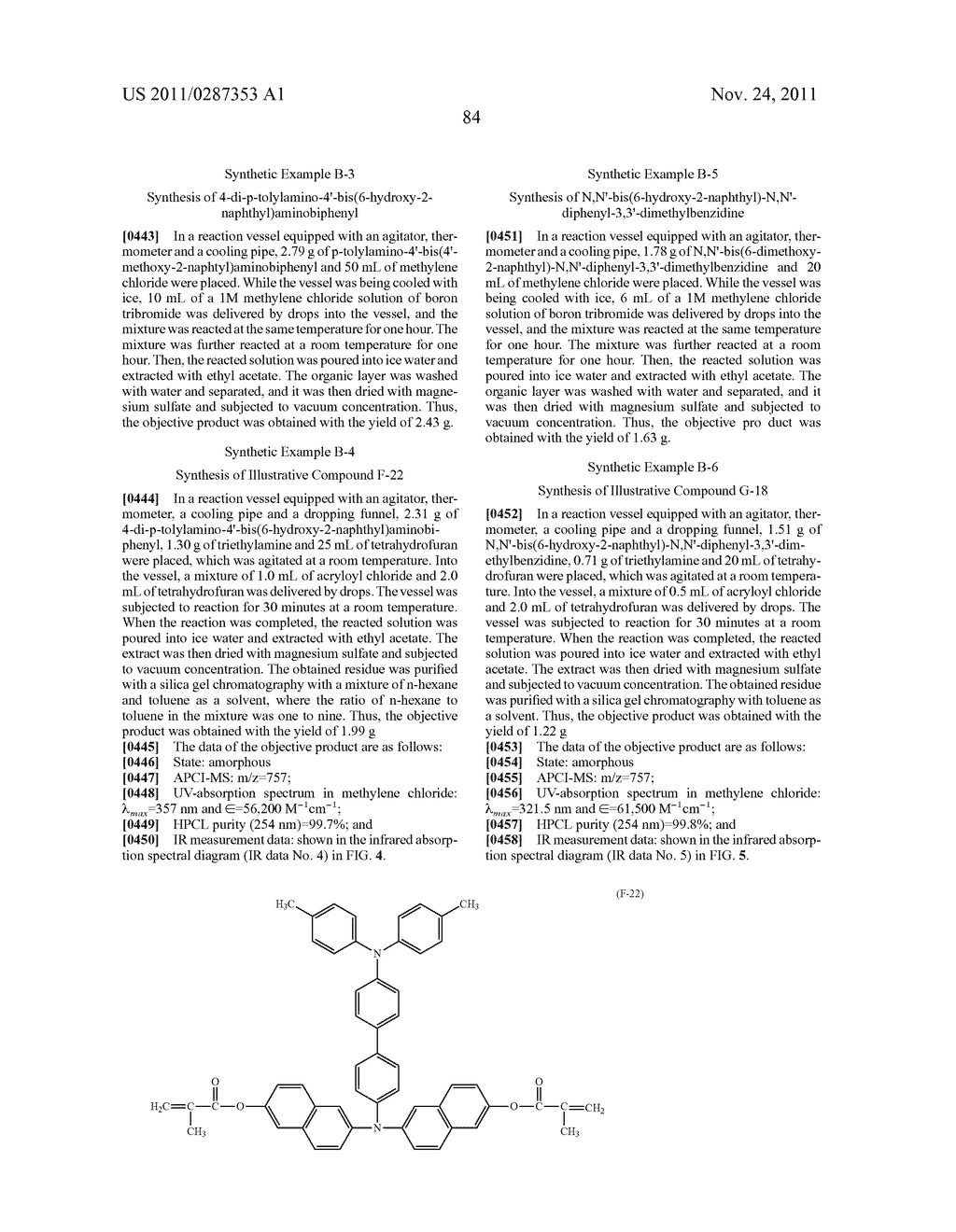 ACRYLIC ESTER COMPOUND AND MANUFACTURING INTERMEDIATE THEREOF, METHOD FOR     MANUFACTURING ACRYLIC ESTER COMPOUND, AND LATENT ELECTROSTATIC IMAGE     BEARING MEMBER, IMAGE FORMING METHOD, IMAGE FORMING APPARATUS AND PROCESS     CARTRIDGE - diagram, schematic, and image 92