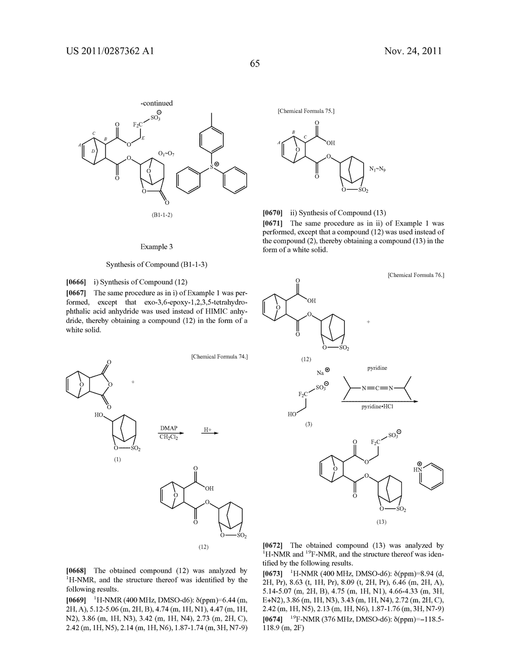 RESIST COMPOSITION, METHOD OF FORMING RESIST PATTERN, NOVEL COMPOUND, AND     ACID GENERATOR - diagram, schematic, and image 66