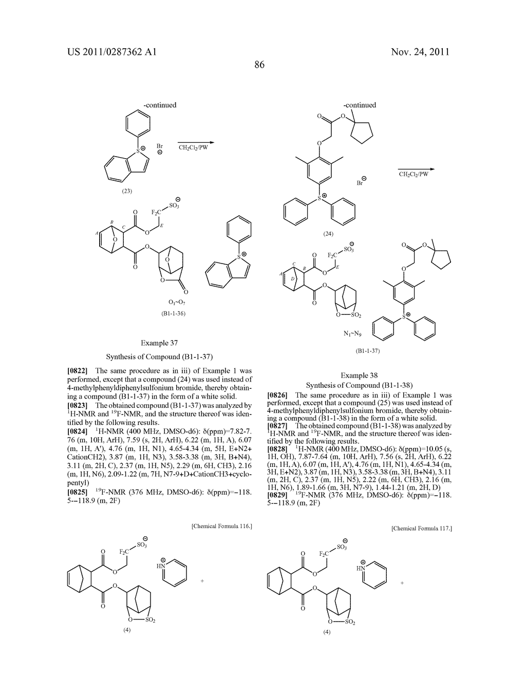 RESIST COMPOSITION, METHOD OF FORMING RESIST PATTERN, NOVEL COMPOUND, AND     ACID GENERATOR - diagram, schematic, and image 87