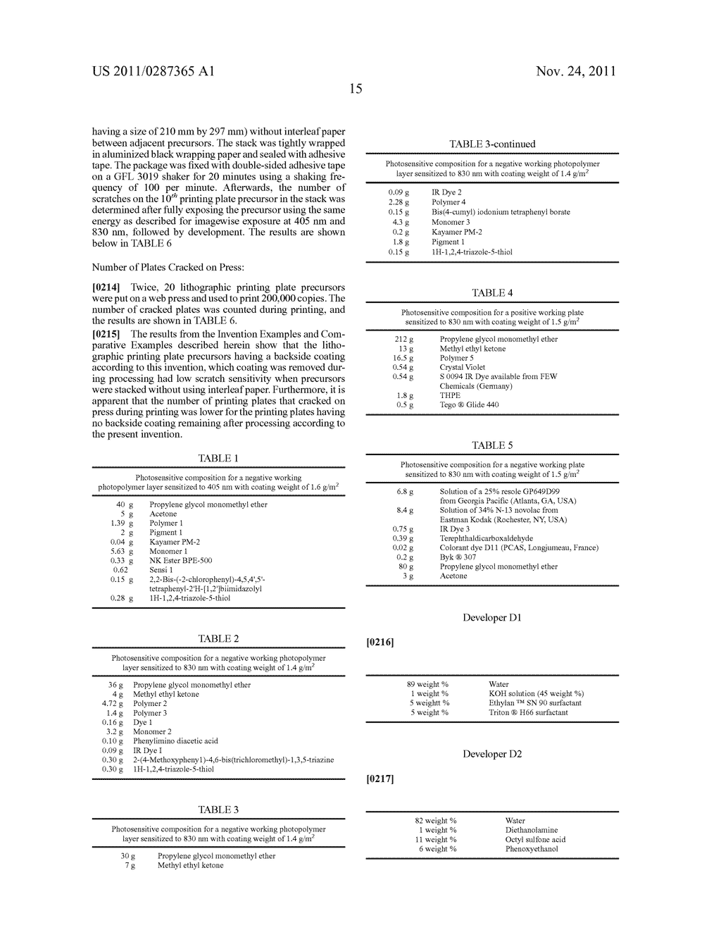 LITHOGRAPHIC PRINTING PLATE PRECURSORS - diagram, schematic, and image 16