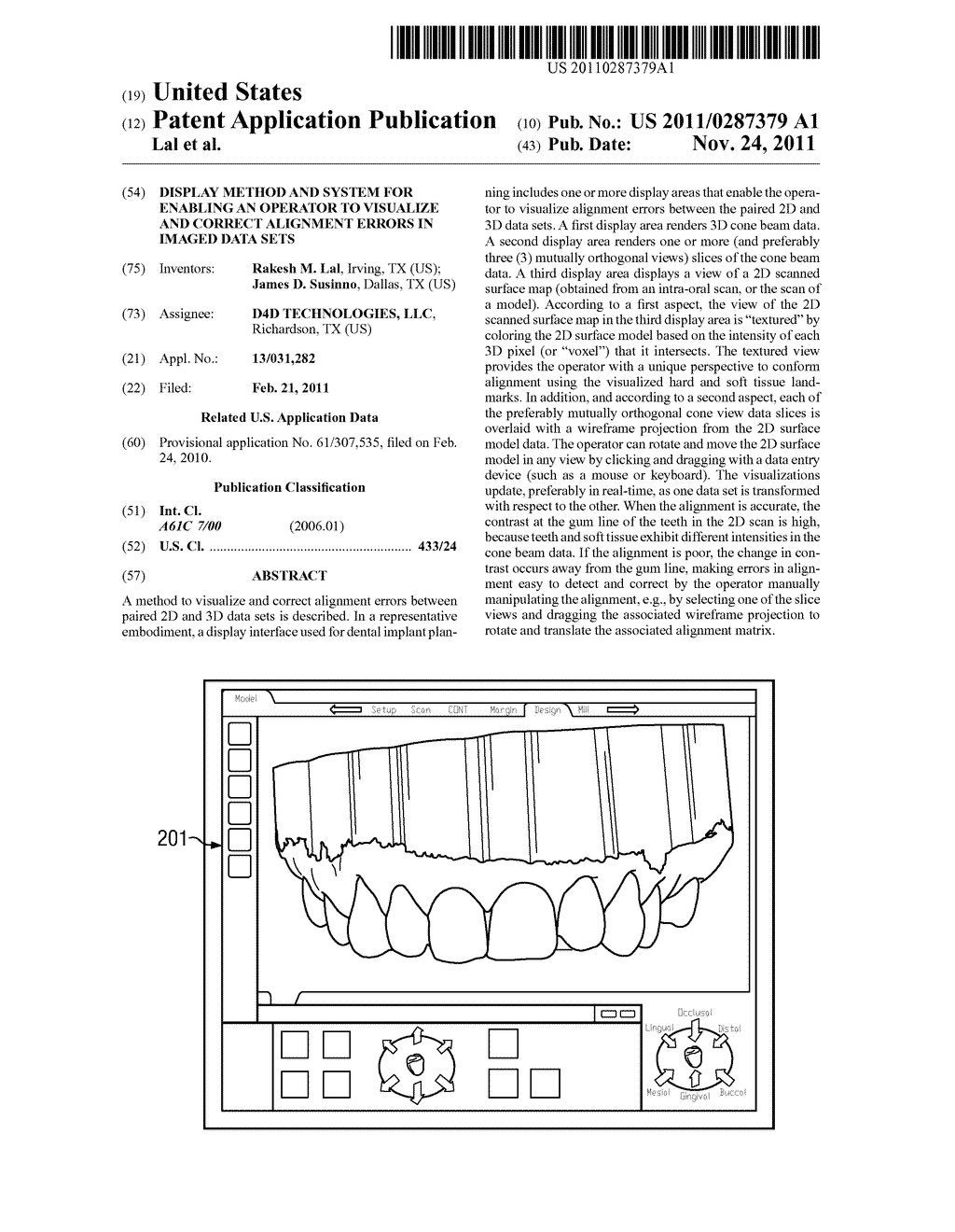 Display method and system for enabling an operator to visualize and     correct alignment errors in imaged data sets - diagram, schematic, and image 01