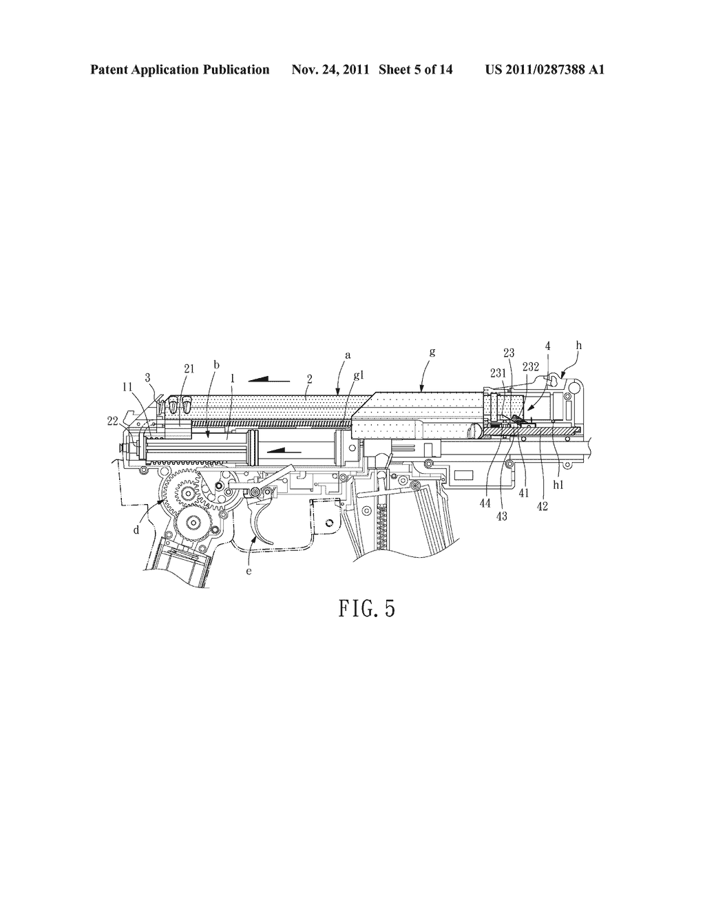 Toy Gun Backlash Vibration Mechanism - diagram, schematic, and image 06