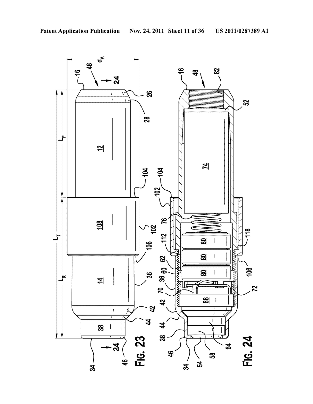 Drill cartridges, adaptors, and methods for multi-caliber drill cartridge     training - diagram, schematic, and image 12