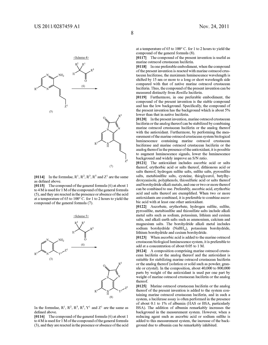 Luciferin luminescent substrate of marine ostracod crustacean and method     for production thereof - diagram, schematic, and image 13