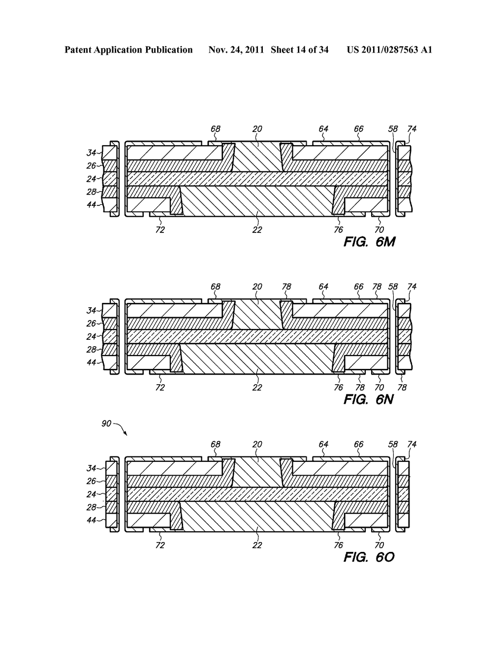 METHOD OF MAKING A SEMICONDUCTOR CHIP ASSEMBLY WITH A POST/DIELECTRIC/POST     HEAT SPREADER - diagram, schematic, and image 15