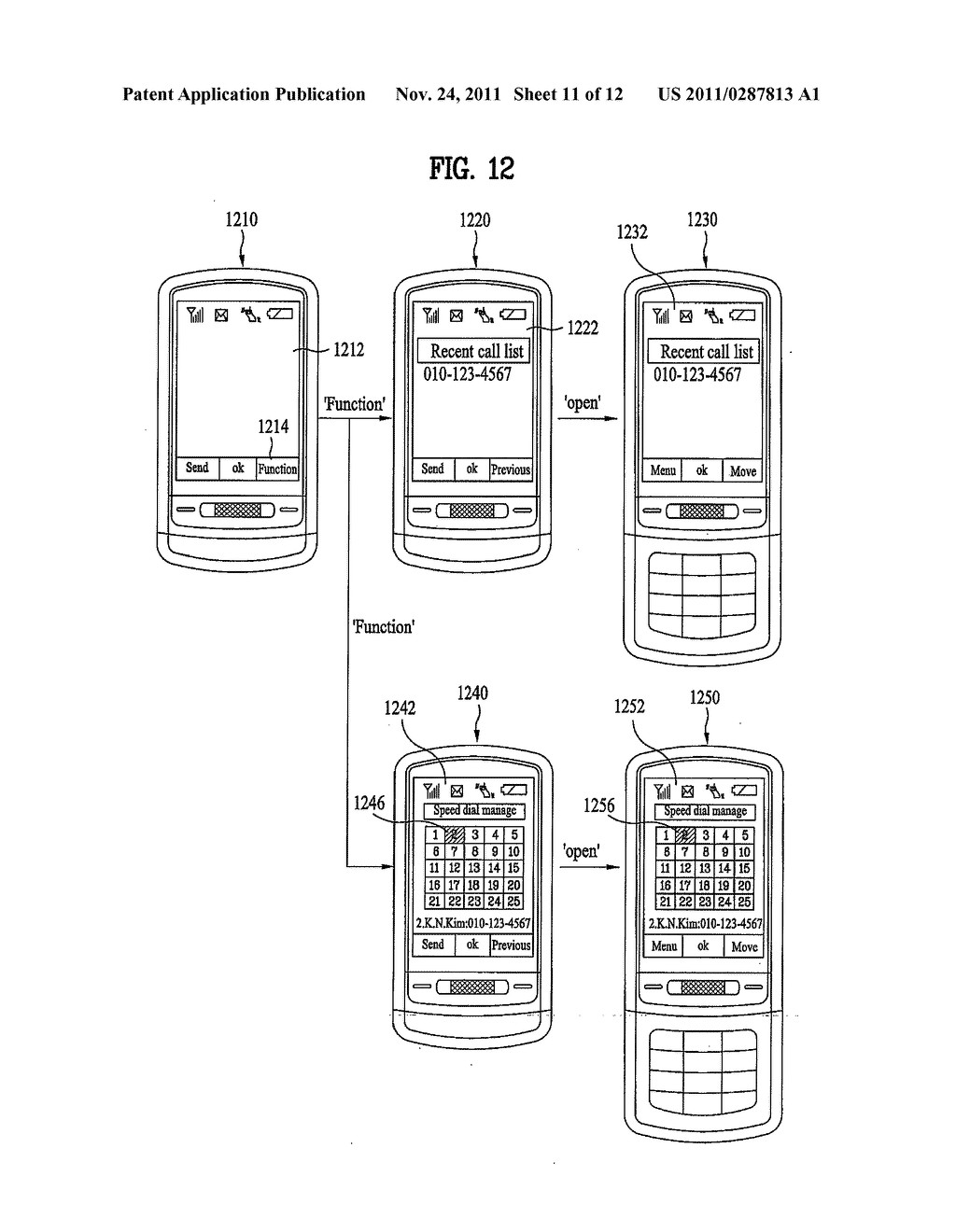 MOBILE COMMUNICATION TERMINAL AND METHOD OF CONNECTING CALL THEREOF - diagram, schematic, and image 12