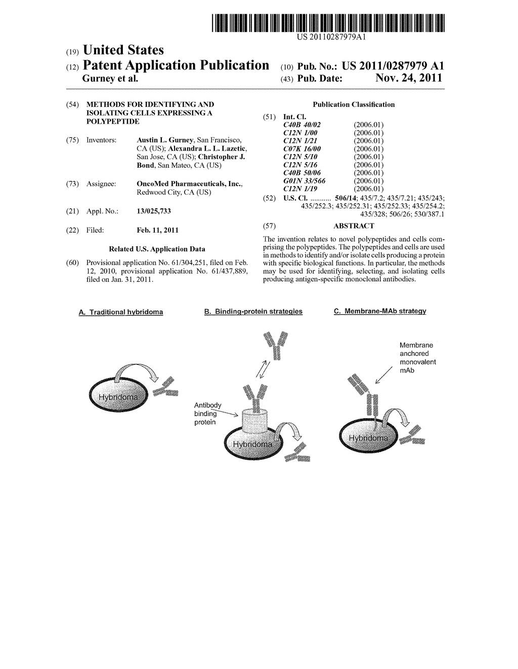 Methods for Identifying and Isolating Cells Expressing a Polypeptide - diagram, schematic, and image 01