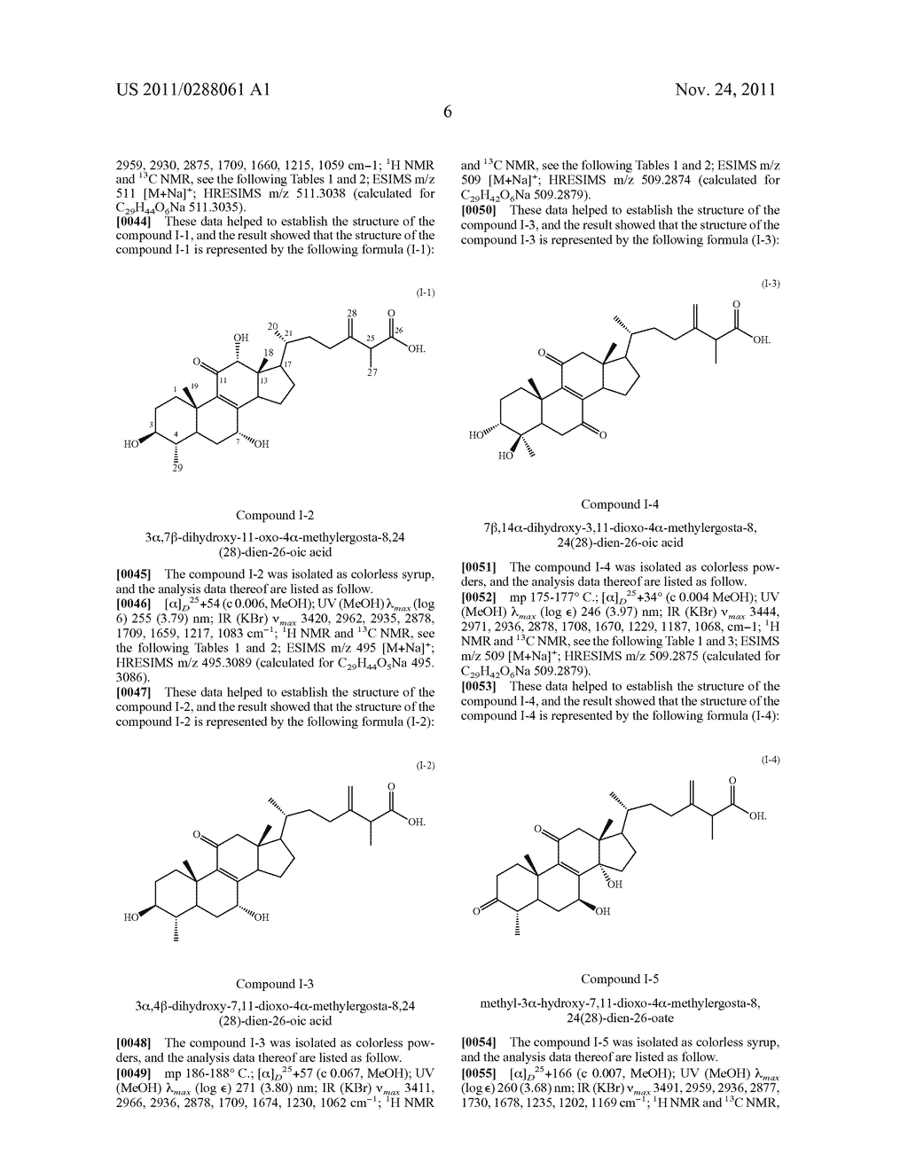 Triterpenoid derivatives, benzenoid derivatives and pharmaceutical     compositions containing the same - diagram, schematic, and image 07