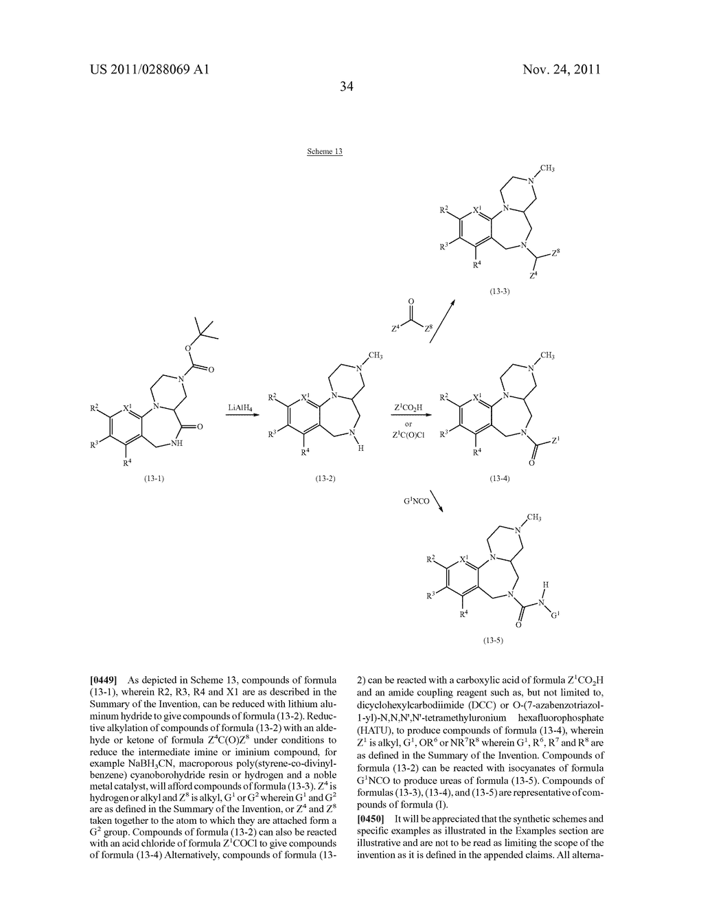 Benzodiazepine and Pyridodiazepine Derivatives - diagram, schematic, and image 35