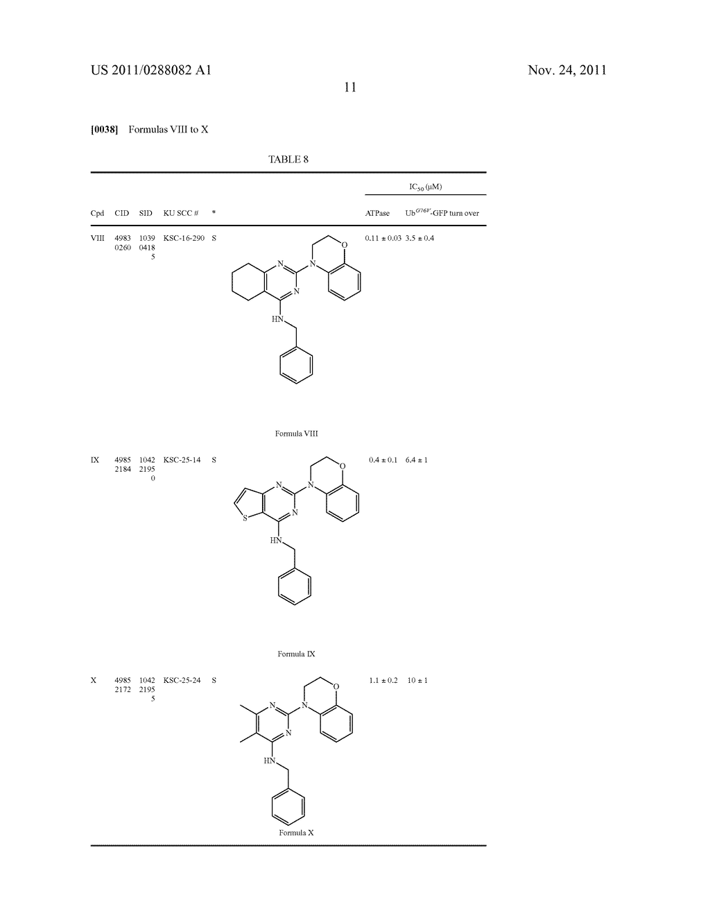 METHODS AND COMPOSITIONS FOR INHIBITION OF THE TRANSITIONAL ENDOPLASMIC     RETICULUM ATPASE - diagram, schematic, and image 12