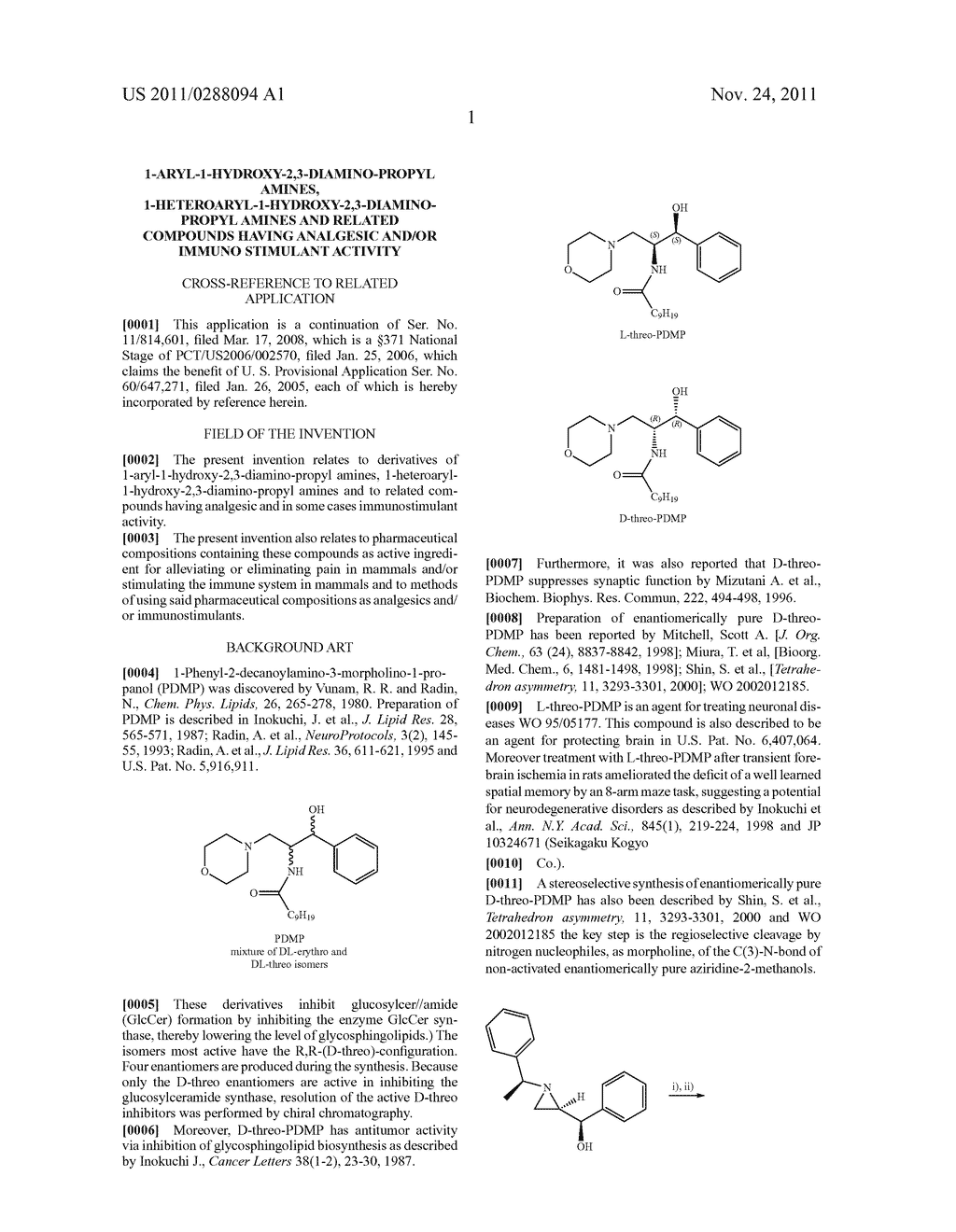 1-ARYL-1-HYDROXY-2,3-DIAMINO-PROPYL AMINES,     1-HETEROARYL-1-HYDROXY-2,3-DIAMINO-PROPYL AMINES AND RELATED COMPOUNDS     HAVING ANALGESIC AND/OR IMMUNO STIMULANT ACTIVITY - diagram, schematic, and image 02