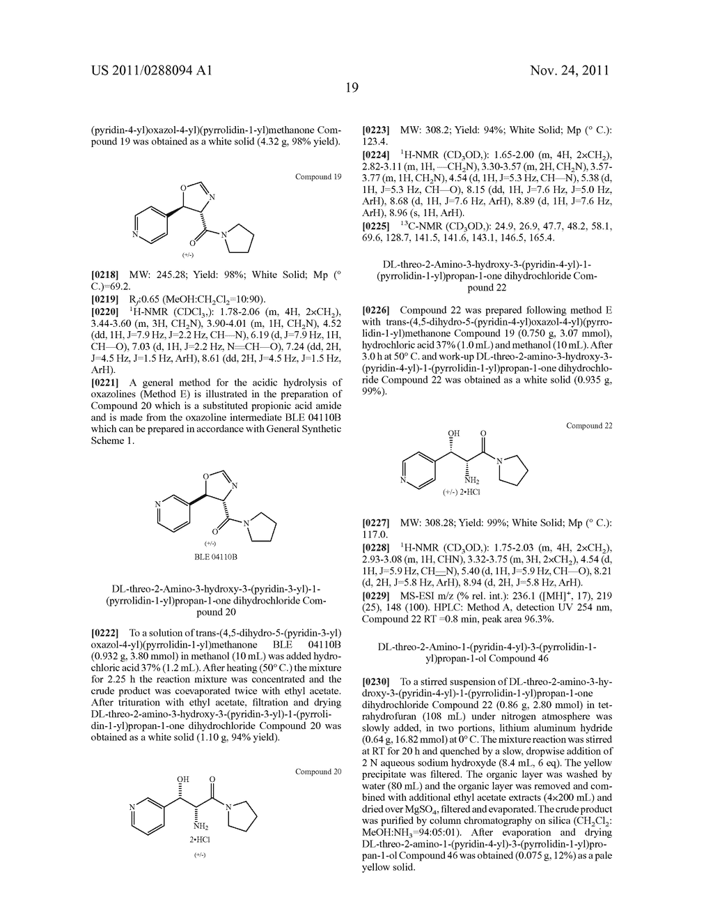 1-ARYL-1-HYDROXY-2,3-DIAMINO-PROPYL AMINES,     1-HETEROARYL-1-HYDROXY-2,3-DIAMINO-PROPYL AMINES AND RELATED COMPOUNDS     HAVING ANALGESIC AND/OR IMMUNO STIMULANT ACTIVITY - diagram, schematic, and image 20