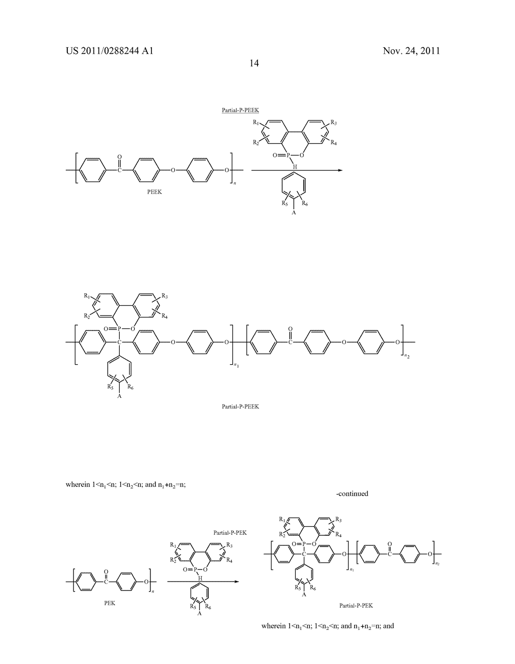 PHOSPHORUS-FUNCTIONALIZED POLY(ARYL ETHER KETONE)S AND THEIR PREPARATION     PROCESS AND USE - diagram, schematic, and image 18