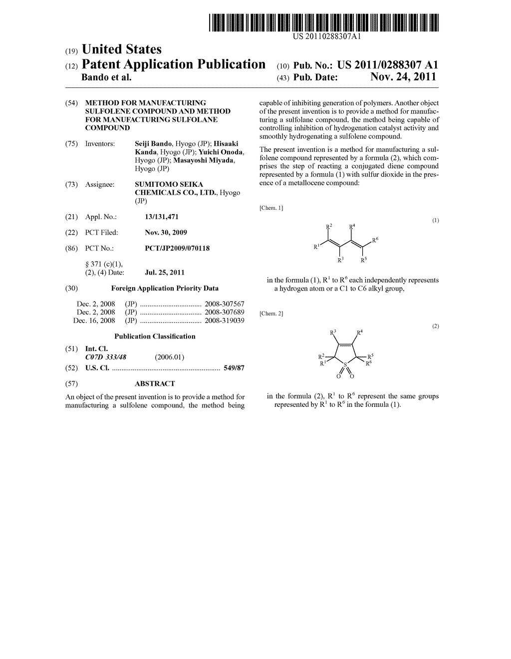 METHOD FOR MANUFACTURING SULFOLENE COMPOUND AND METHOD FOR MANUFACTURING     SULFOLANE COMPOUND - diagram, schematic, and image 01