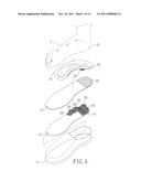 FOOT CORRECTING AND BALANCING SHOE ASSEMBLY AND METHOD FOR CORRECTING AND     BALANCING USER S FOOT diagram and image