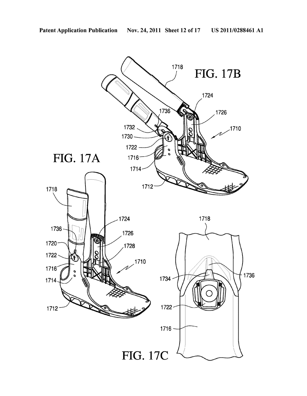 ORTHOPEDIC DEVICE PROVIDING ACCESS TO WOUND SITE - diagram, schematic, and image 13