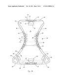 Insert With Advantageous Fastener Configurations And End Stiffness     Characteristics For Two-Piece Wearable Absorbent Article diagram and image