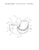 Insert With Advantageous Fastener Configurations And End Stiffness     Characteristics For Two-Piece Wearable Absorbent Article diagram and image