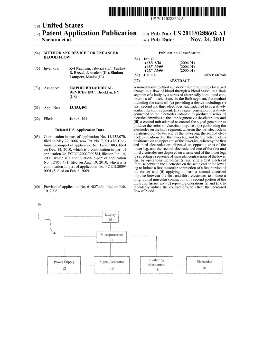 Method and Device for Enhanced Blood Flow - diagram, schematic, and image 01