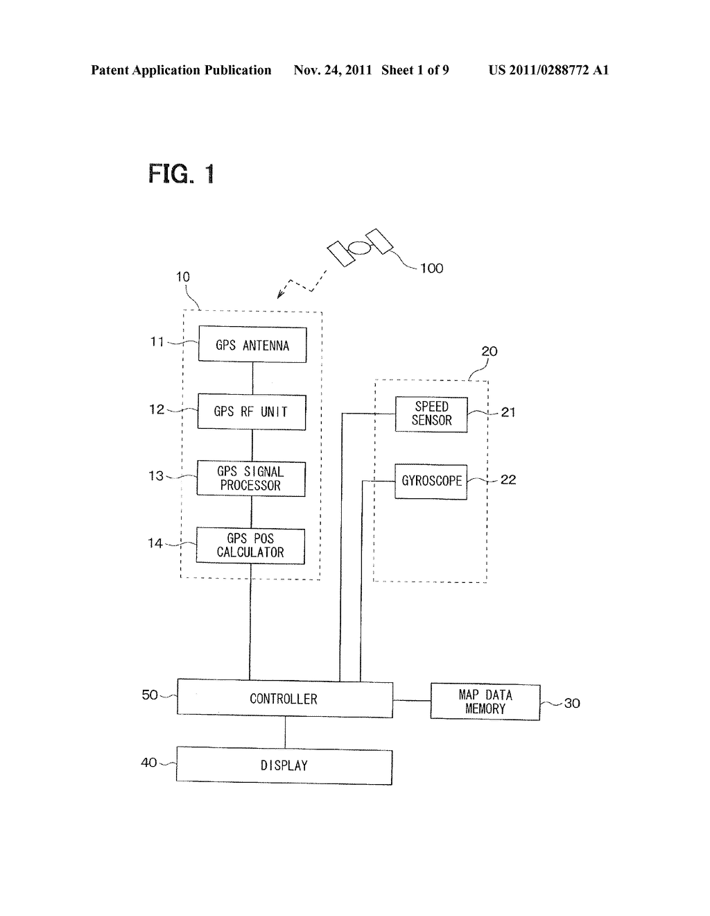 CURRENT POSITION DETECTOR FOR VEHICLE - diagram, schematic, and image 02