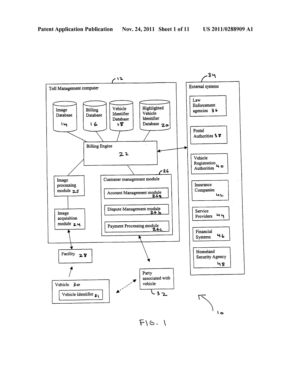 Electronic Toll Management and Vehicle Identification - diagram, schematic, and image 02